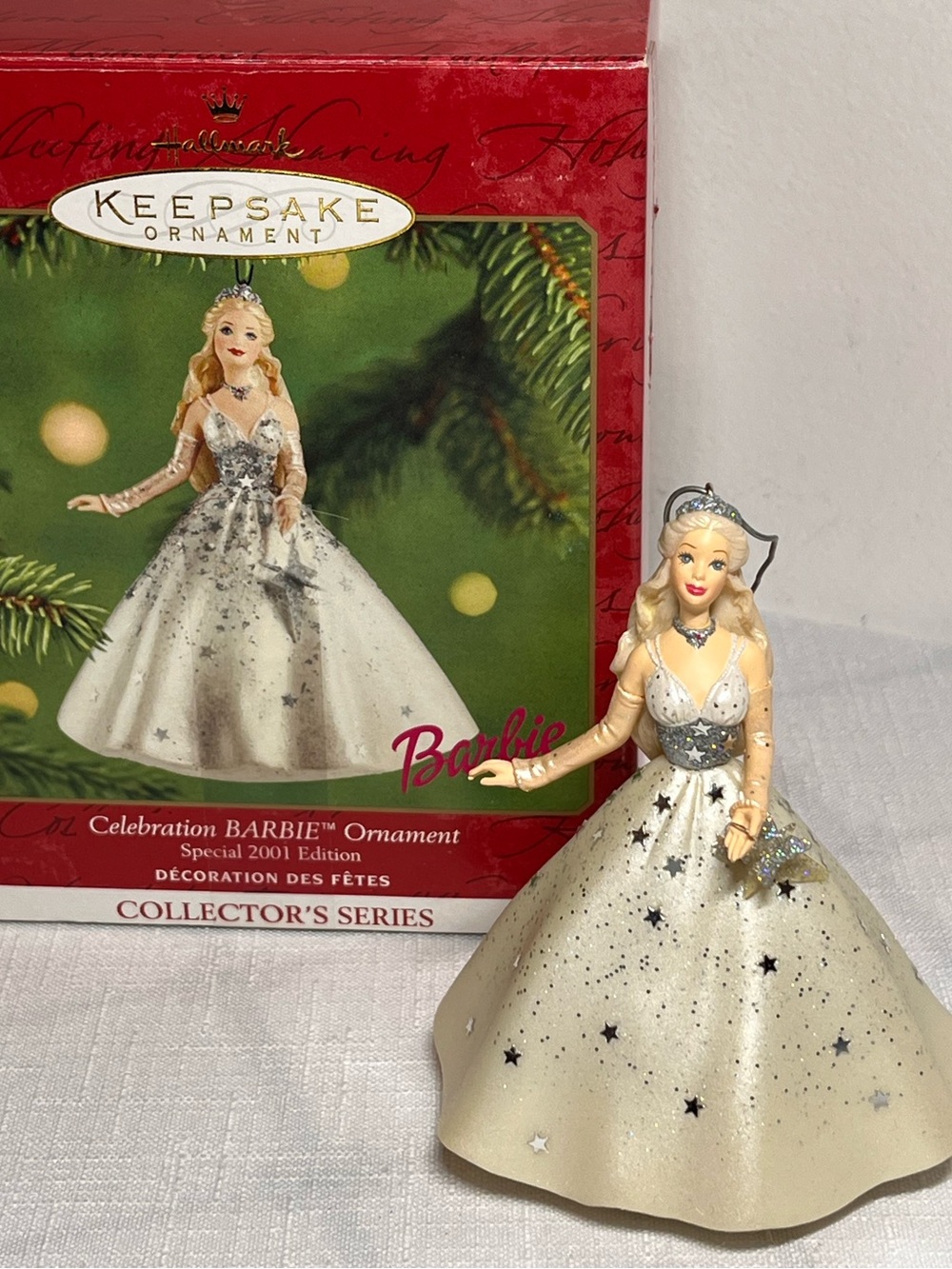 Hallmark Keepsake ornament 
2001 Special Edition Celebration Barbie
Collectible